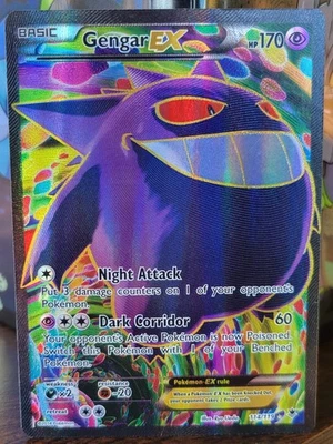 Gengar EX (114 Full Art) 114/119 XY - Phantom Forces Holo - Image 1 of 2