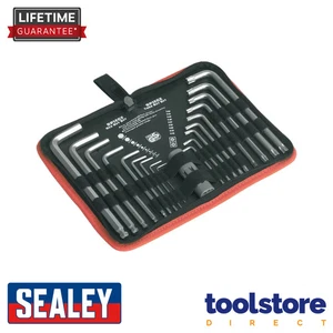 Sealey AK7157 Chrome TRX-Star And Ball-End Hex Key Tool Set 19 Piece - Long - Picture 1 of 2