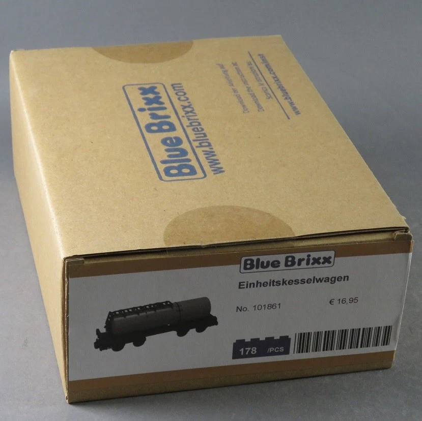 Blue Brixx Trains Einheitskesselwagen 101861 NEU Waggon Eisenbahn Klemmbausteine