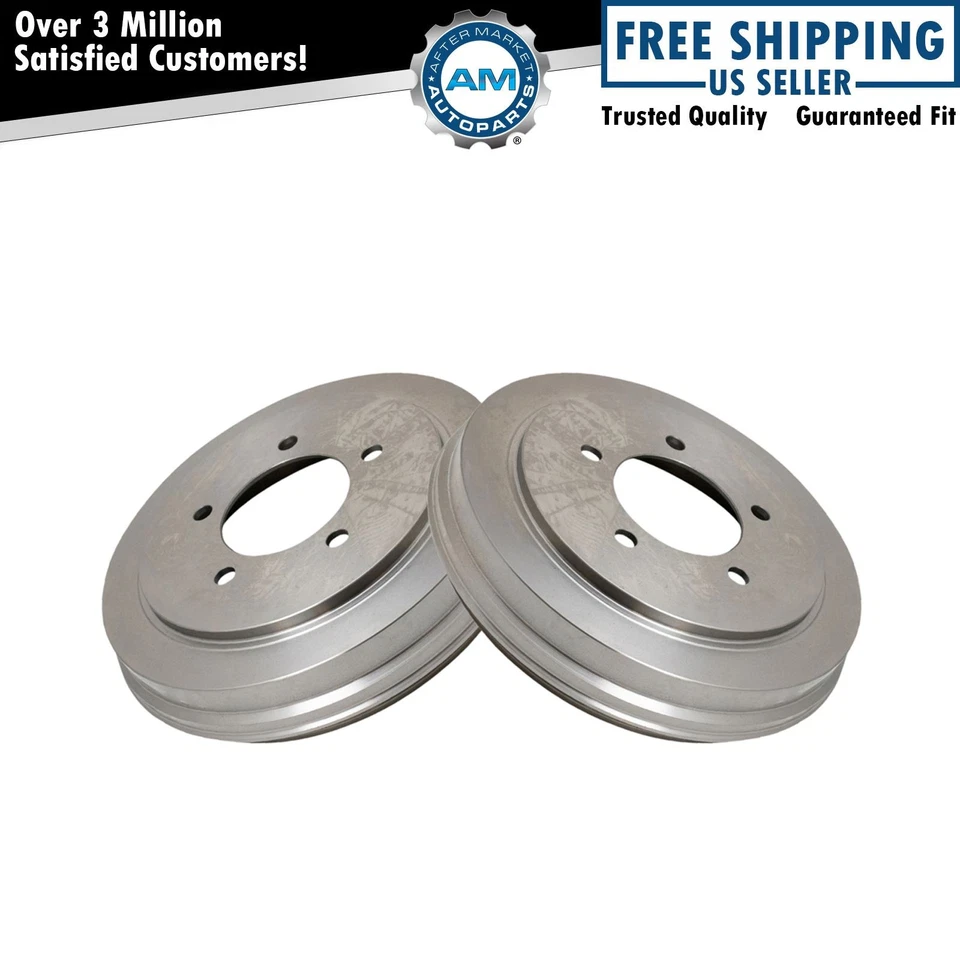 Brake Drum Rear Driver Passenger Side Pair Set of 2 for Dodge Chrysler Jeep - Image 1 of 3
