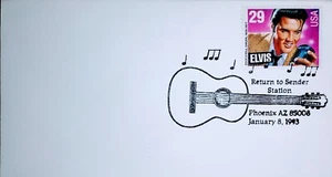 ELVIS PICTORIAL NO CACHET FIRST DAY COVER FDC SINGLE (25 DIFFERENT AVAILABLE) - Picture 1 of 1