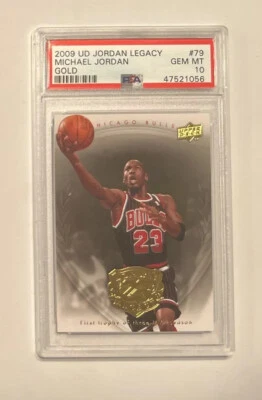 Michael Jordan 2009 UD Upper Deck Legacy Gold #79 PSA 10 Gem Mint - Image 1 of 2