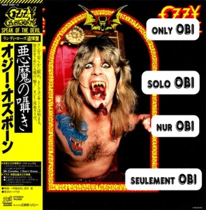 OZZY OSBOURNE Speak of the Devil Japan ( 40AP 2481~3 ) ***Only OBI*** - Picture 1 of 1