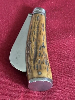 WOSTENHOLM - INGLATERRA - CUCHILLO HALCÓN - REACONDICIONADO Y ESTUCHE DE TARJETAS ENCHAPADO H. & B. Foto 1 de 4