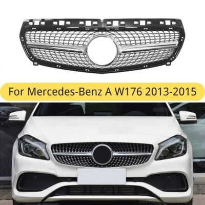 Diamond Style Front Bumper Grille For Merdedes-Benz A180 A200 W176 2013-2016 - Изображение 1 из 4