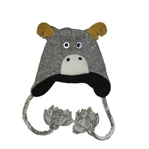 Kids Wool Moose Hat - Picture 1 of 4