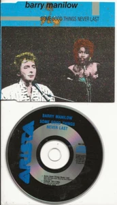 BARRY MANILOW SOME GOOD THINGS NEVER LAST 3-TRACK UK CD SINGLE, MINT - Picture 1 of 2