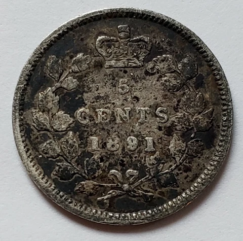 1891 Canada 5 Cents 7634 Cover