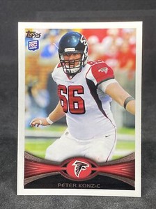 PETER KONZ 2012 Topps Football RC Rookie #243 FALCONS 