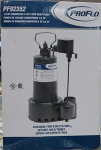 ProFlo PF92352 1/3 HP SUBMERSIBLE CAST IRON SUMP PUMP - Picture 1 of 5