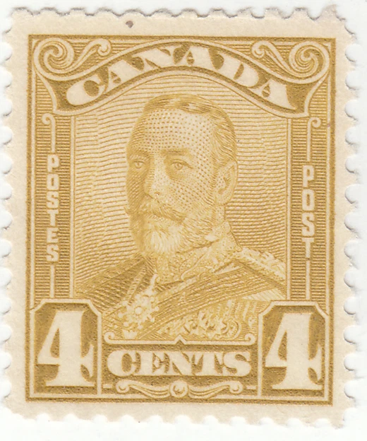 Canadá - Scott # 152 - 4 centavos amarillo Bister - MNG - $22,50 SCV Foto 1 de 1
