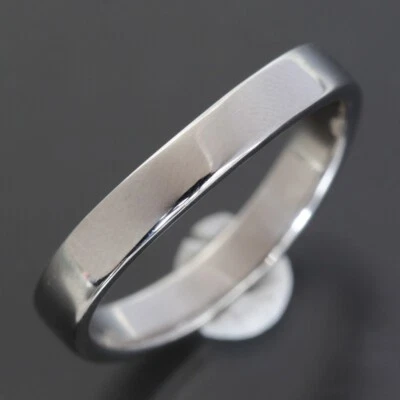 CHANEL Lubin de Chanel Wedding Band Men's Size US 7.25 Platinum950 5g Box E1528 - Image 1 of 4