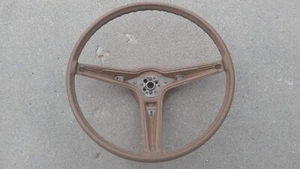 1969-1972 Pontiac GTO Grand Prix Firebird brown Steering Wheel OEM CLEANED - Picture 1 of 8