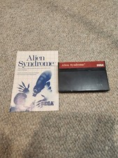 Alien Syndrome Sega Master System Cart & Manual Authentic 