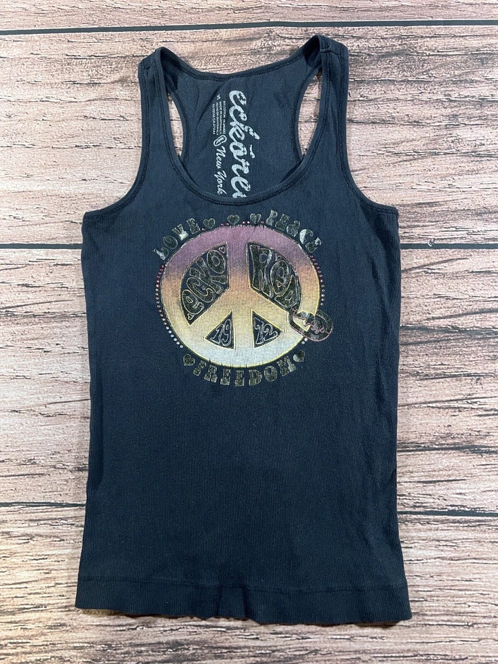 Camiseta sin mangas Eckored US Peace Sign para mujer talla PEQUEÑA Foto 1 de 4