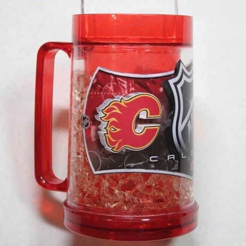 Calgary Flames NHL 16 oz Plastic Freezer Mug Cover