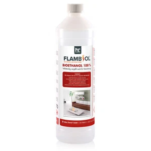 1 x 1 L FLAMBIOL® Bioethanol 100% Bio Alkohol für Ethanol Kamin Brennflüssigkeit - Bild 1 von 9