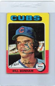 1975 Topps #85 Bill Bonham Chicago Cubs Signed Auto *F6448 - Picture 1 of 1