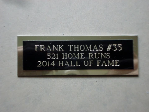 Frank Thomas White Sox Nameplate For A Baseball Ball Card Plaque Or Photo 1 X 3 Cover
