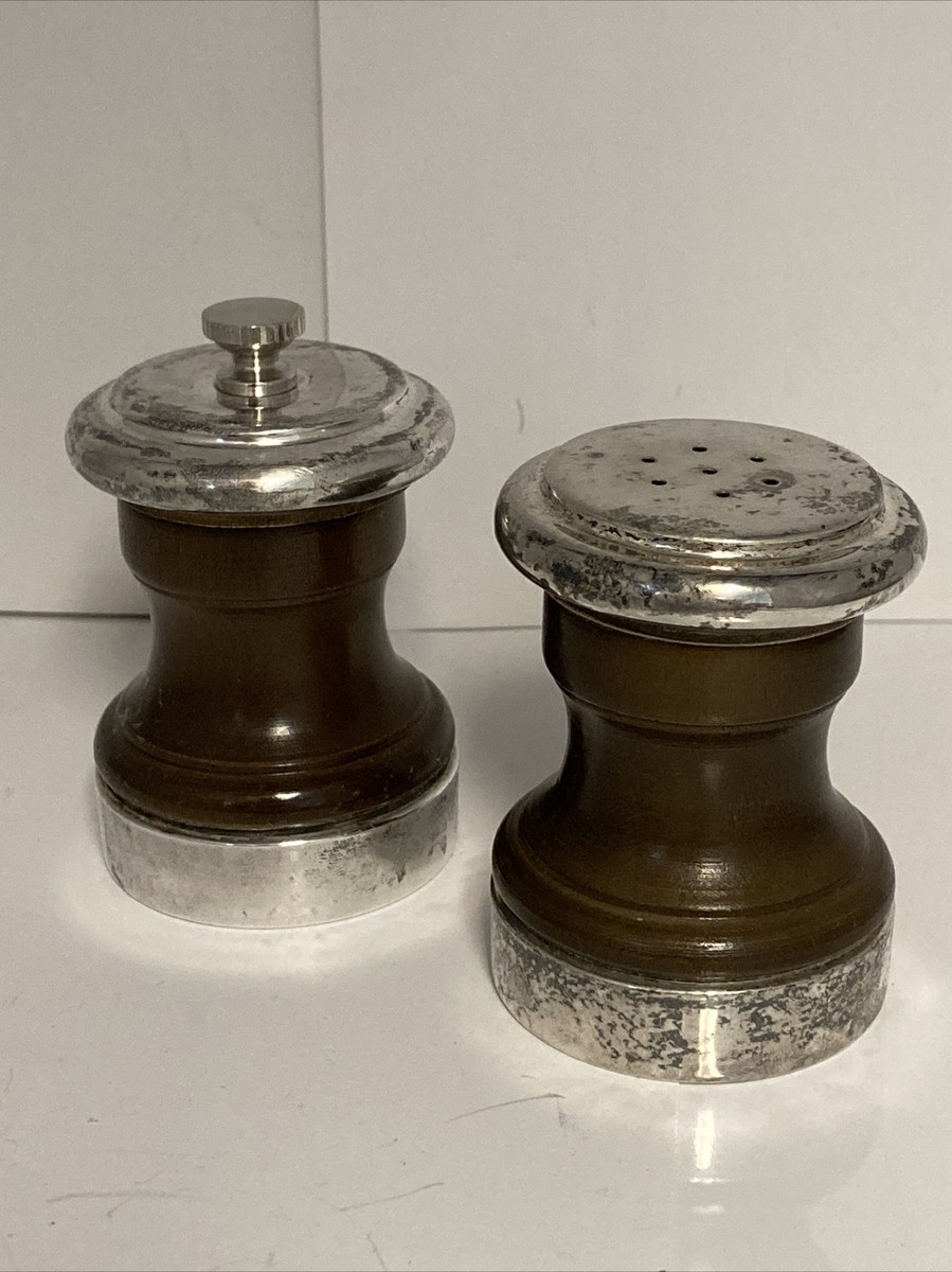【銀製】1950s Fisher Sterling Silverソルト&ペッパー Fisher Sterling Silver In Antique Us Sterling Silver Salt