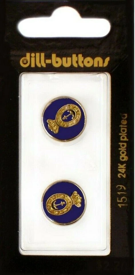 Dill Buttons ~ (1519) - 5/8" - 2 ct - Image 1 of 1