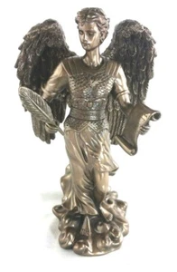 Brandneu Gabriel der Engel 12 Zoll Polyresin Figur Statue Farbe ist Bronze - Bild 1 von 3