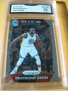 DRAYMOND GREEN WARRIORS 2015 PRIZM ALL-NBA FIRST TEAM # 391 GRADED 10 L@@@K - Picture 1 of 1