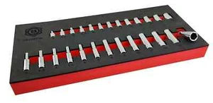 Britool Hallmark SSDSET26 1/4" Drive 26 Piece Standard & Deep Socket Set - Picture 1 of 4