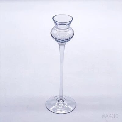 Candelabro Vintage De Vidrio Soplado A Mano 22,5 Cm - Imagen 1 de 4