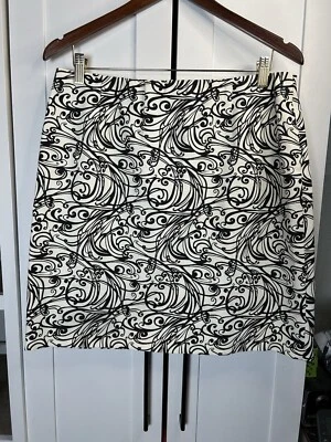 Elegante falda lápiz SC by Sara Campbell negra blanca para mujer grande Foto 1 de 4