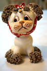 Lefton Vintage  Spaghetti Dog with Bee Crying Poodle Puppy Figurine