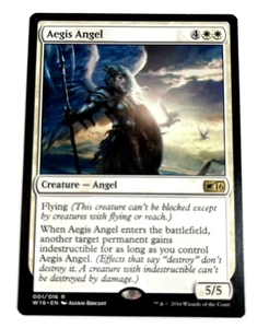 Magic the Gathering Aegis Angel Welcome Deck 2016 1/16 Regular Rare Card - Picture 1 of 8