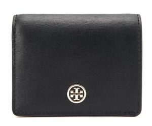 Tory Burch Parker Foldable Mini Wallet Black 36986 Brand New Authentic