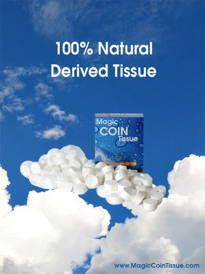 Compressed Coin Tissue - Magic Coin Tissue (6,000pc)  Buy10 and 2 Box Free - Image 1 of 4