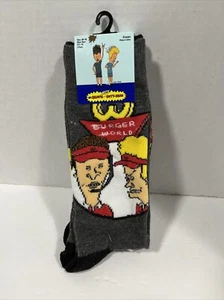 ¡Nuevo! 2 pares de calcetines Beavus & Butt-head Crew para hombre/niño talla 6-12 nuevos con etiquetas - Imagen 1 de 2