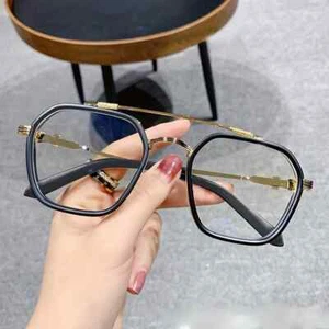 Blue Light Blocking Square Fashion High-end Glasses Men Optical Clear Glasses - Picture 1 of 27