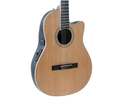 Guitarra A/E Ovation Celebrity Tradicional CS24C-4 Clásica Nylon Caja Abierta Natural Foto 1 de 4