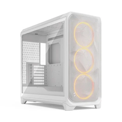 Fractal Design Meshify 3 XL RGB FD-C-MES3X-06 E-ATX Full Tower PC Case - White - Image 1 of 4