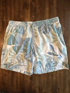 NWT C & C California Men’s Swim Shorts Trunks 7” Blue Printed Size XL - Picture 1 of 7