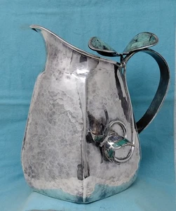 545. Hervorragender Wolmar Castillo Schmetterling Versilberter Krug Museumsqualität - Bild 1 von 10