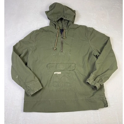 Ralph Lauren Mujer Mediano Verde Utilitario Pullover Chaqueta Anorak Con Capucha Foto 1 de 4