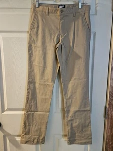 LANDS END GIRLS KHAKI UNIFORM PANTS: NEW WITHOUT TAGS: SIZE 16 - Picture 1 of 7