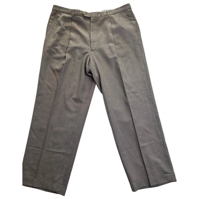 Giorgio Armani Collezioni Vintage Slacks, Straight, Taupe, Size 44R - Image 1 of 4