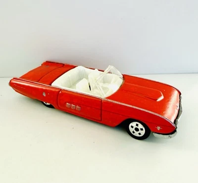 COCHE FORD THUNDERBIRD CONVERTIBLE ROJO 1:64 DIECAST 3 1/8" DISNEY FLUBBER '63 Foto 1 de 4