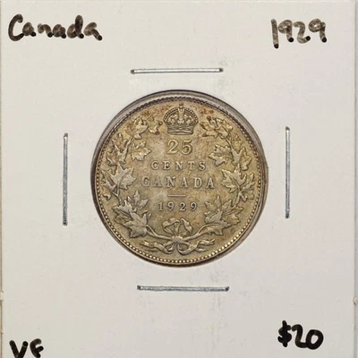 1929 Canada 25c, VF - Image 1 of 2