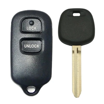Replacement for Toyota FJ Cruiser 2007 2008 Remote Keyless Entry Fob + Key - Image 1 of 4