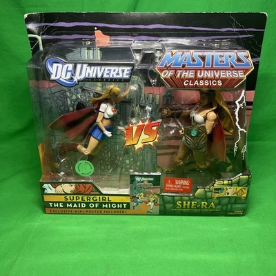 "Paquete de 2 Supergirl Vs She-Ra DC Universe VS Masters Of The Universe en caja de 6""" Foto 1 de 4