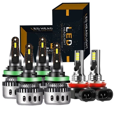 For 2007-2018 Nissan Altima 6X LED Headlight Bulbs High/Low Beam + Fog Light - Image 1 of 4