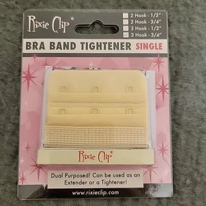 Rixie Clip Bra Extender Tightener Elastic 3 Hooks Clip On Strap Soft Band 3/4" - Picture 1 of 10