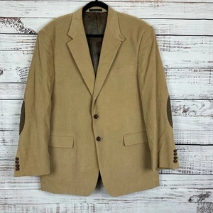 Men's NWOT Lauren Ralph Lauren Tan Corduroy Blazer Sport Coat Elbow Patch 42R - Picture 1 of 7